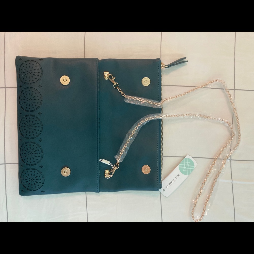 Teal Green Clutch - Picture 3 of 6